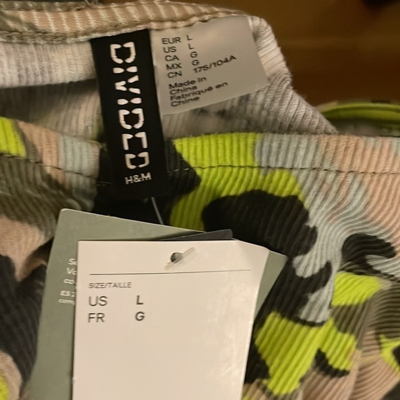 H & M Ribbed Off The Shoulder Crop Top - Picture 4 of 5